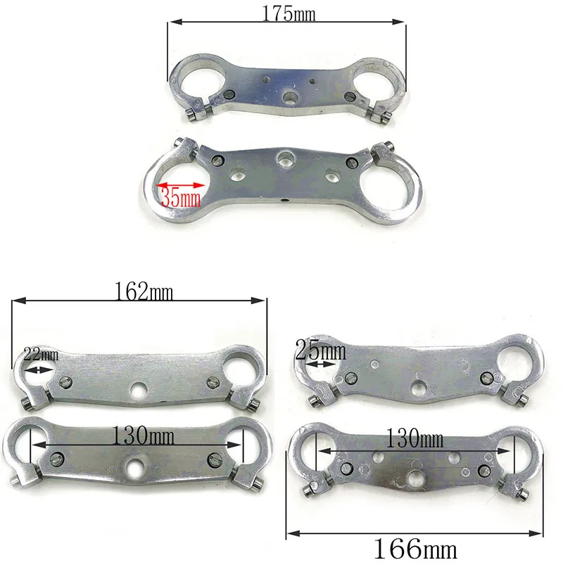 

Front Fork 22 25 35mm inverted shock absorber direction device upper and lower plate for 47cc49cc Mini Moto Dirt Bike Motorcycle