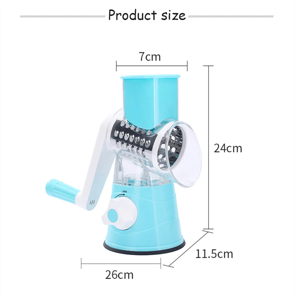

Detachable Effortless Round Slicer Vegetable Cutter Graters Potato Carrot Cheese Shredder Vegetable Chopper Meat Grinder