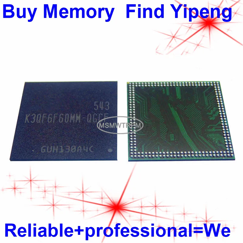 Флэш-чип K3QF6F6 для мобильных телефонов, планшетов, ноутбуков FBGA LPDDR3 216 Мбит/с, 3 Гб
