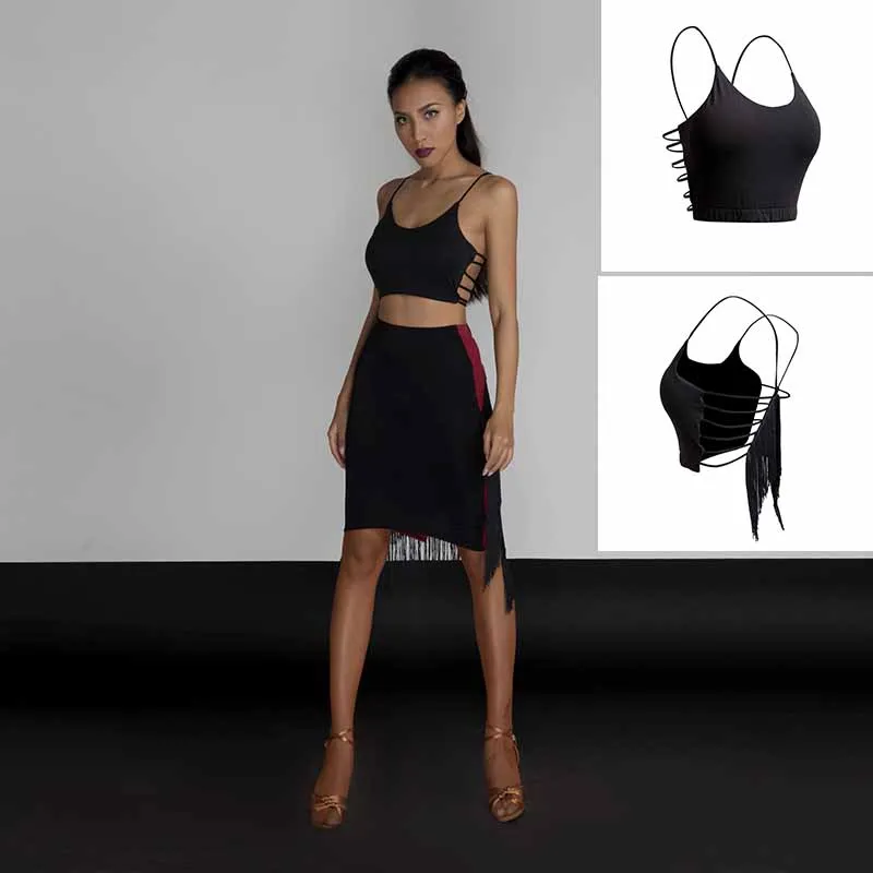 Топ для латиноамериканских танцев индивидуальный пикантный танцевальный костюм