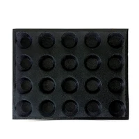 20 hole silicone mold cake t mini pizza model round bread hamburger mold non stick baking tray tool