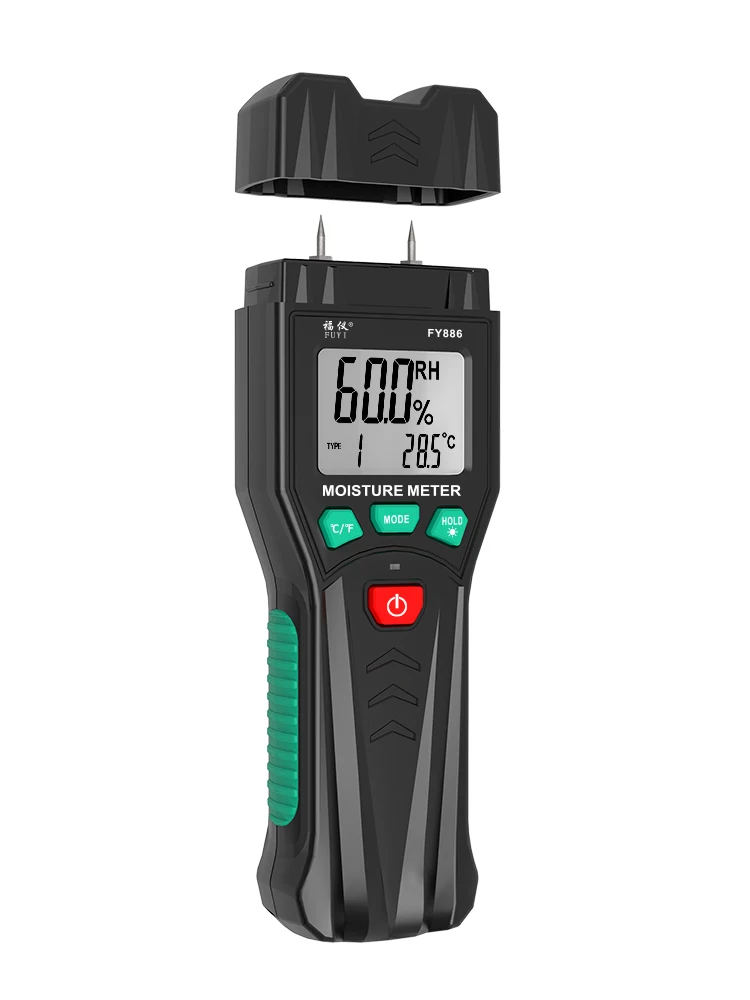 

FUYI Ph Meter Digital Wood Soil Moisture Sensor Humidity Mmeasuring Device Hygrometer Timber Damp Paper Concreate Cement Tester