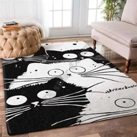 funny cat 3d printed rugs mat rugs anti slip large rug carpet home decoration living flannel print bedroom non slip floor rug