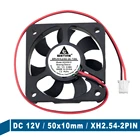 2 шт. Gdstime 5010 5 см 50 мм x 10 мм 12 В постоянного тока 2-контактный осевой охлаждающий вентилятор 50x50x10 мм кулер для ПК ноутбука компьютера теплоотвода вентиляторы 7 лопастей