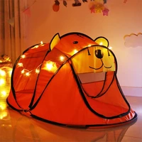 portable indoor and outdoor childrens tent pop up tent cartoon tiger childrens toy playhouse