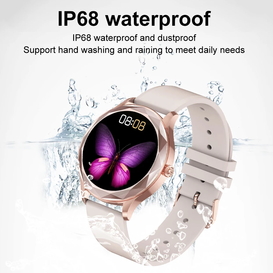 Модные женские Смарт часы STrollAR с сетчатым ремешком полностью сенсорный круглый