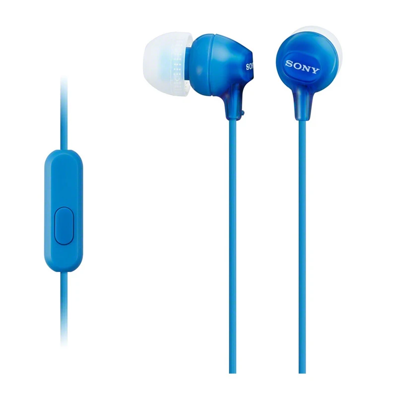 Оригинальные Проводные стереонаушники Sony MDR-EX15AP 3 5 мм гарнитура с сабвуфером