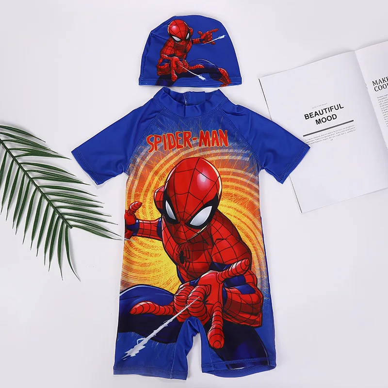 Купальник для мальчиков и девочек Человек-паук мультяшный Микки Минни Маус