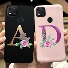 Чехол-накладка для Xiaomi Redmi 9C, Redmi 9C, 9 C, NFC, 6,53 дюйма, силиконовый, с буквами алфавита