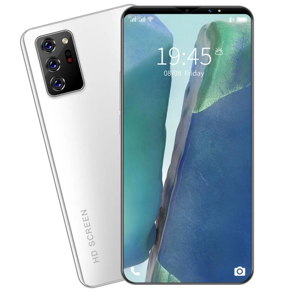 

New Arrival 2021 Global Smartphone Note20 U1tra 6.1Inch Cell Phone 8+128G 13MP+24MP Android 10.1 4800MAH 5G Face Fingerprint ID