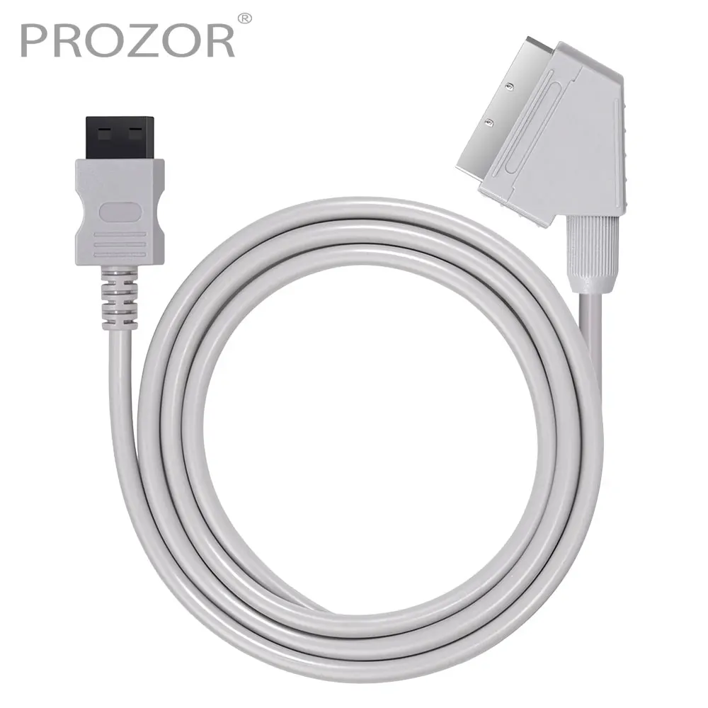 PROZOR 1 8 м настоящий кабель RGB Scart серая ТВ консоль Lead поддержка 720p/1080i HD система для