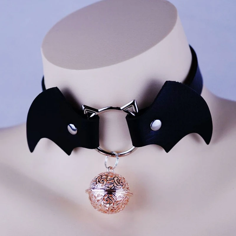 Эротическое кольцо с колокольчиком для пары БДСМ на шее бондаж крылья летучей