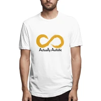 actually autistic graphic tee mens short sleeve t shirt cotton funny tops