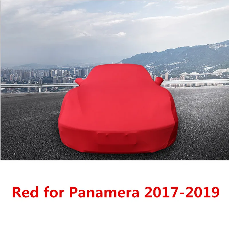 Red for 17-19 Вельветовые штаны нормальной длинны для стальная гарнитура для кузова защитная крышка для Porsche Panamera 2011 2012 2013 - Название цвета: Red for 17-19