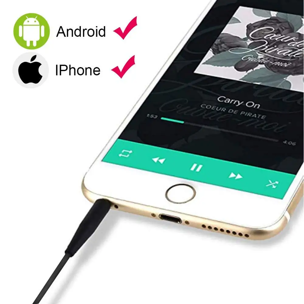 

Replacement Stereo Audio Cable 2.5mm Extension Cord Wire for AKG Y50 Y40 Y55 Y45BT K845BT K840KL K490NC K545 Headphones With Mic