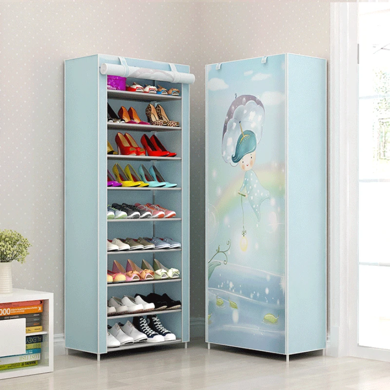 Многоуровневая стойка для обуви из нетканого материала органайзер хранения