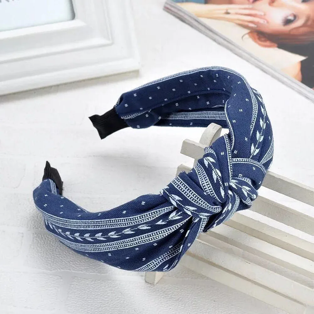 

2020 New Women Bowknot Wide Hairband Cross Knotted Head band Girls Fashion Fabric Headband Solid Head Hoop Lady Hair Accessories