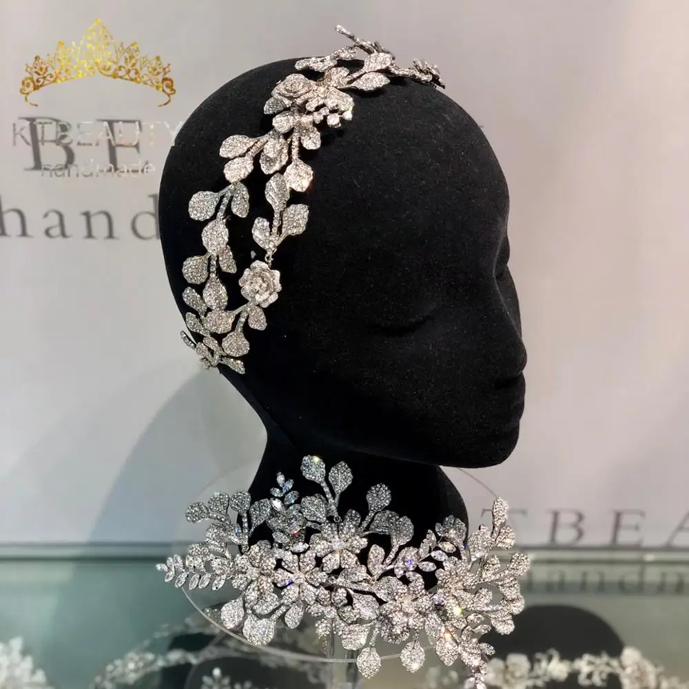 Новая Серебристая Гибкая диадема королевская тиара стразы большой размер