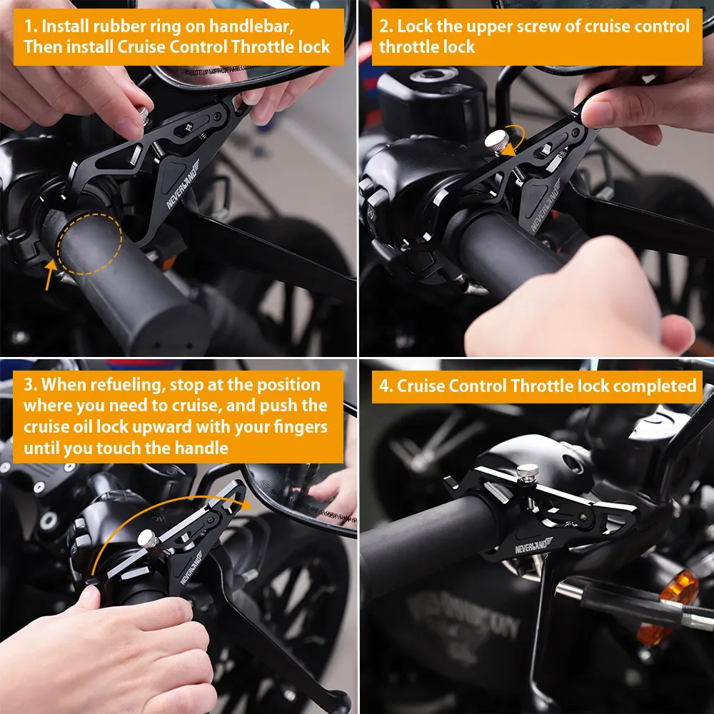 Универсальный держатель круиз контроля с ЧПУ для мотоцикла 27 мм 51 мм|Накладки и
