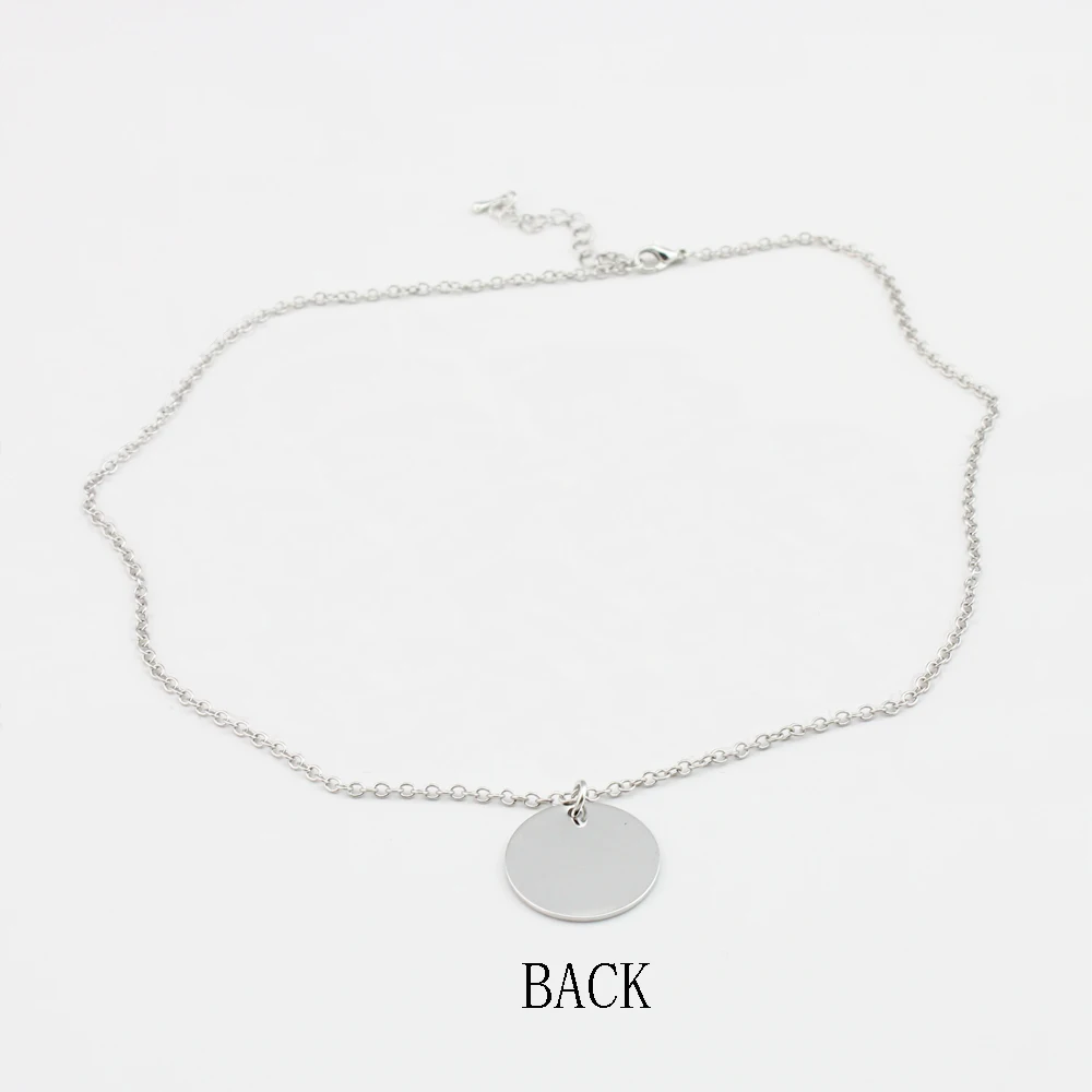 ALL THINGS ARE POSSIBLE Pendant Necklace Charm For Making Jewelry 2021 trend Sister Gifts Women 22mm 5Pcs/Lot | Украшения и