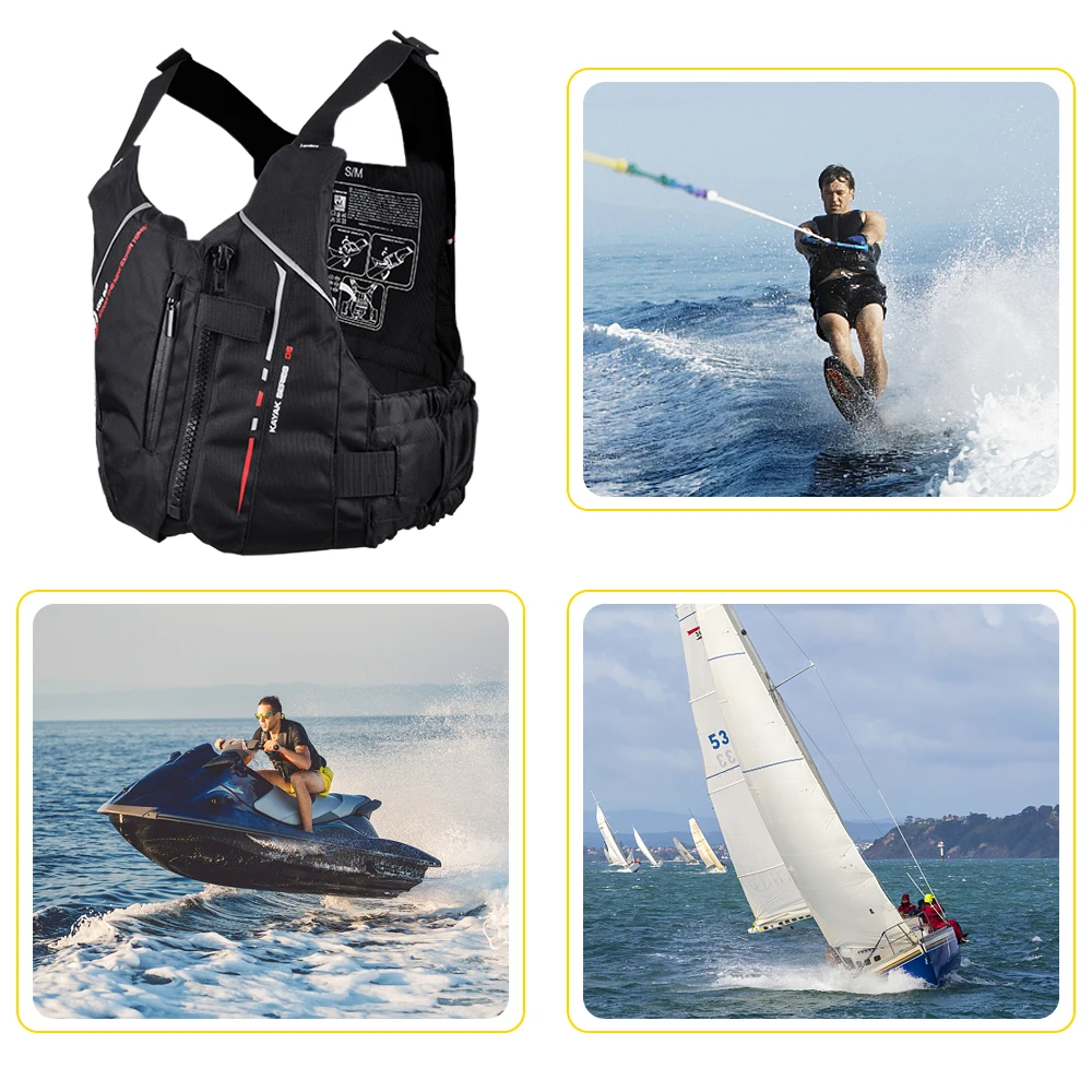 

Water Sports Professional Sailing Water Skiing Life Vest Swimming Safety Life Jacket Portable Adult Survival Jacket