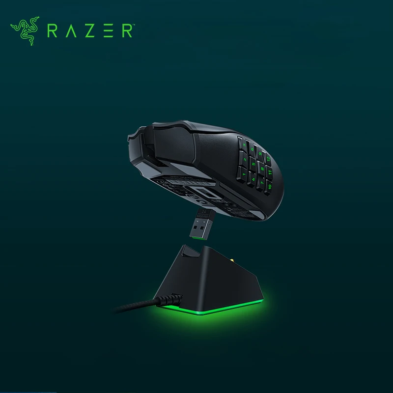 Razer мышь зарядная док-станция Chroma: магнитная с функцией зарядки хромированное