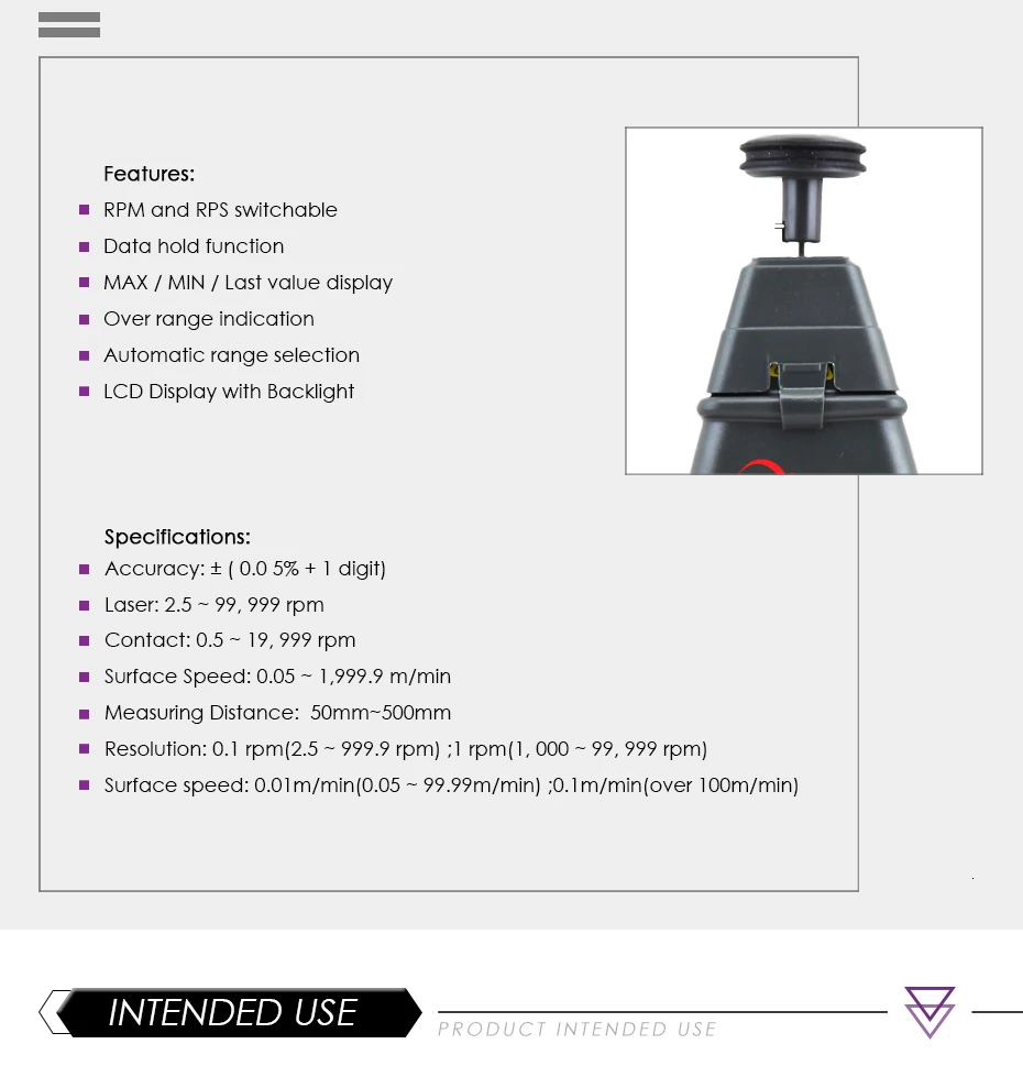 Специальное предложение Nicety TC801B 2в1 цифровой вращающийся измерительный инструмент двигатель rpm скорость тестер метр тахометр