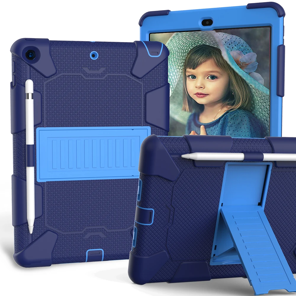 Защитный чехол для планшета iPad 10 2 2019 Air2 9 7 Pro9.7 Mini 4 5 Pro11 силиконовый тяжелый