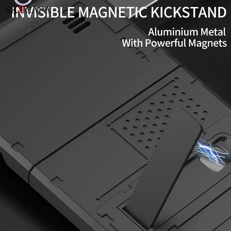 invisible bracket phone case for galaxy z flip3 5g heavy duty protection cover for samsung z flip 3 armor shockproof phone cover free global shipping