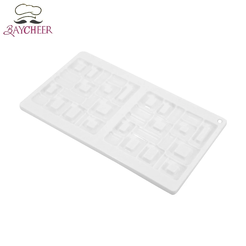 Силиконовая форма для торта квадратная неправильной формы Мусса домашней