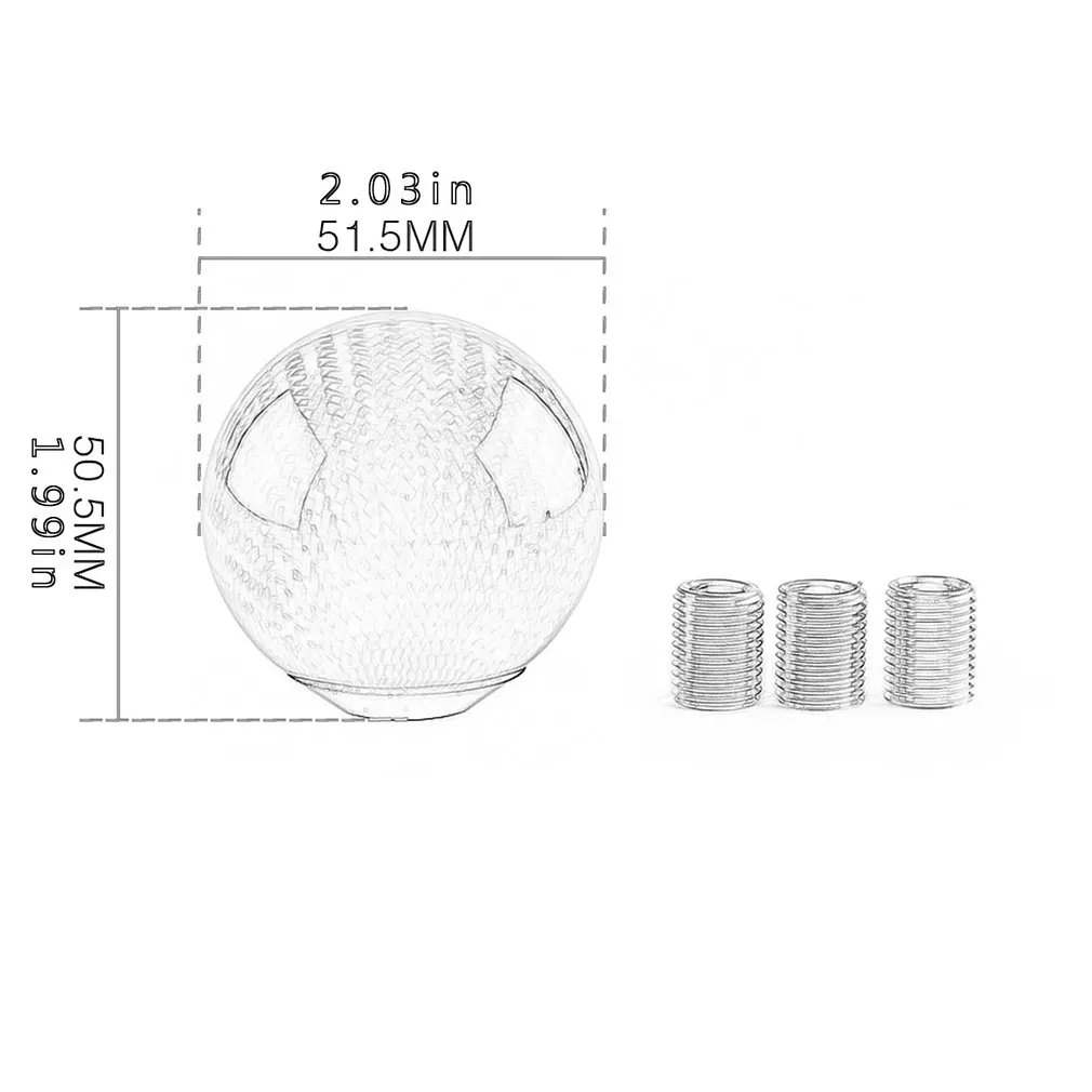 

Automobile Gear Shift Knob General Purpose Spherical Carbon Fiber Car Modification Accessories Car Gear Shifter