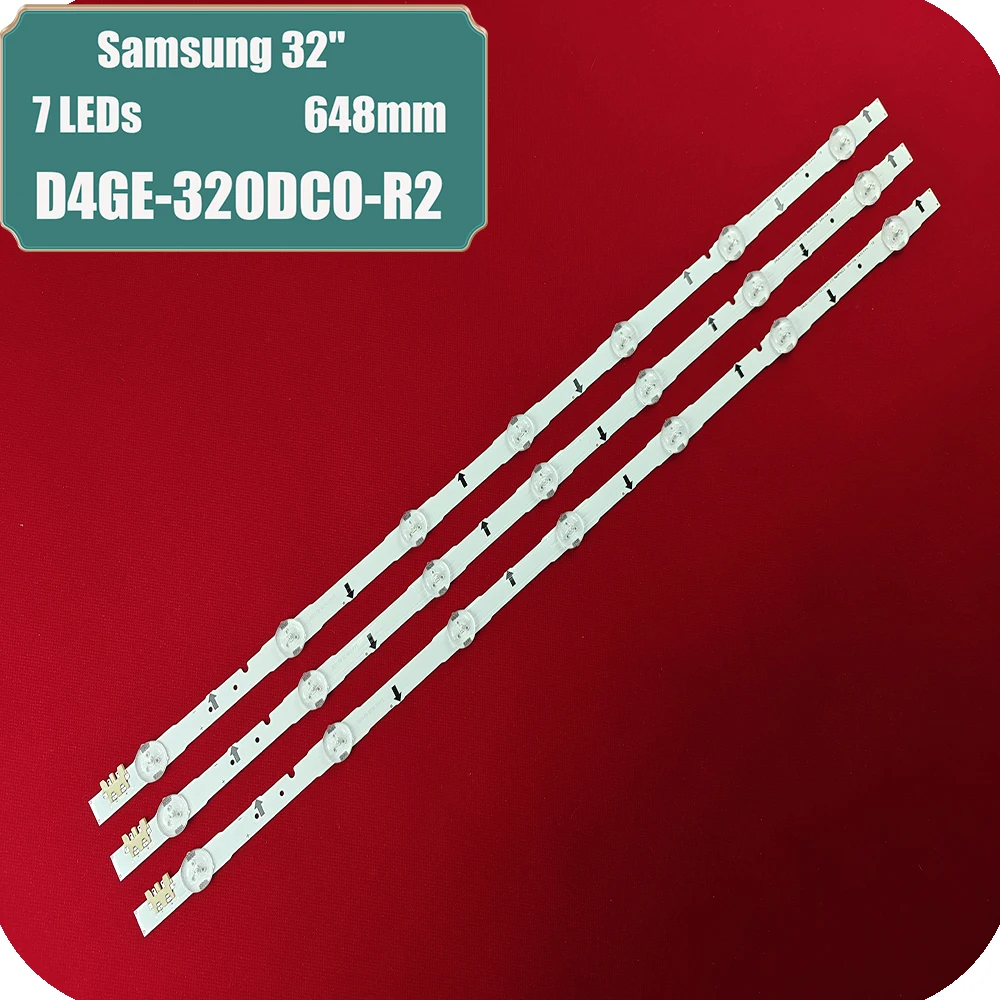 

LED Array Bars For Samsung D4GE-320DC0-R2 D4GE-320DC0-R3 2014SVS32HD 32 inches TV Backlight LED Strip Light Matrix Lamps Bands