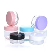 10g 15g 20g cosmetics jar box makeup cream nail art cosmetic bead storage pot container round bottle portable plastic transparen