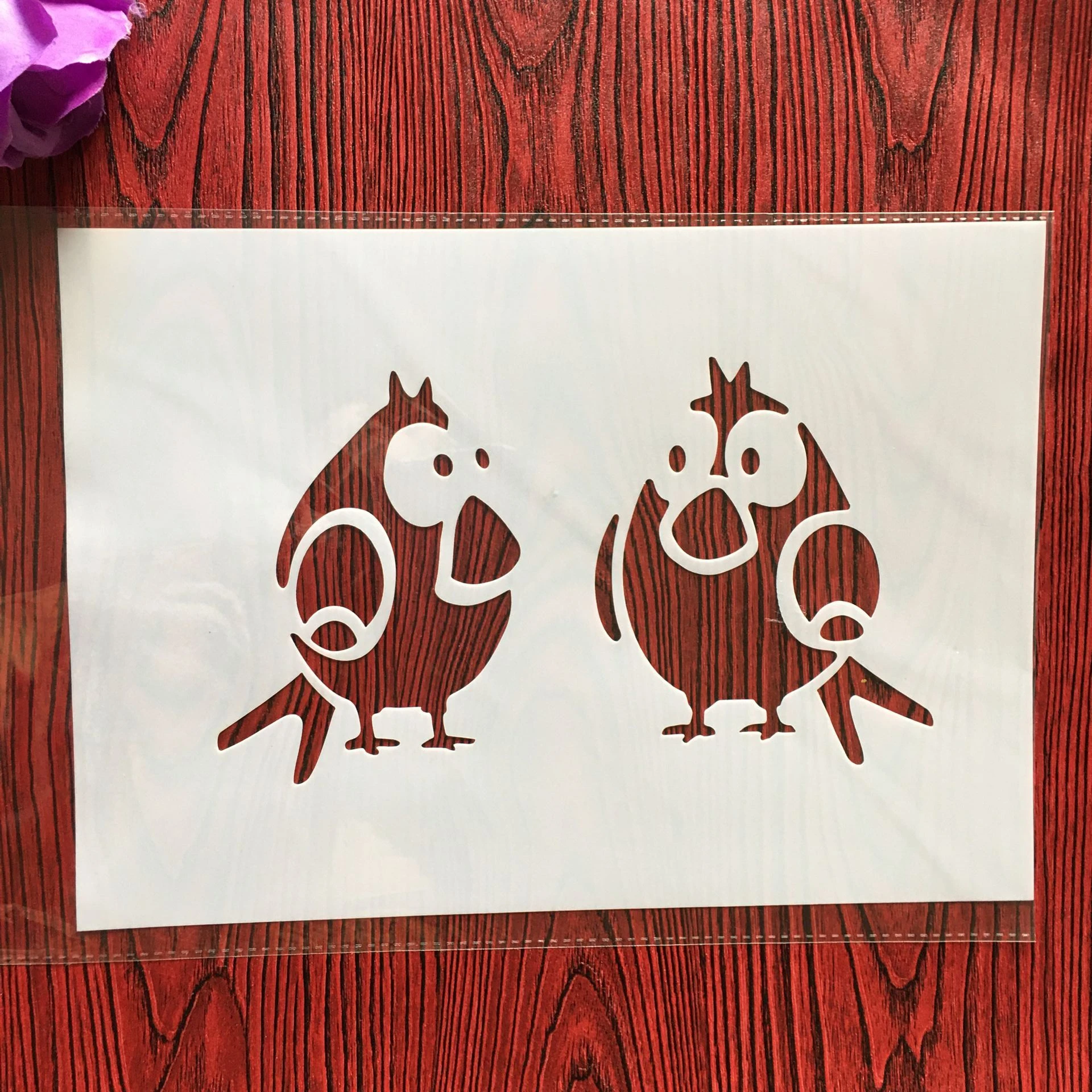 

CraftArtGo DIY bird Stencils Painting Scrapbook Coloring Cake decorating sugar powder sieve printing mold printing table