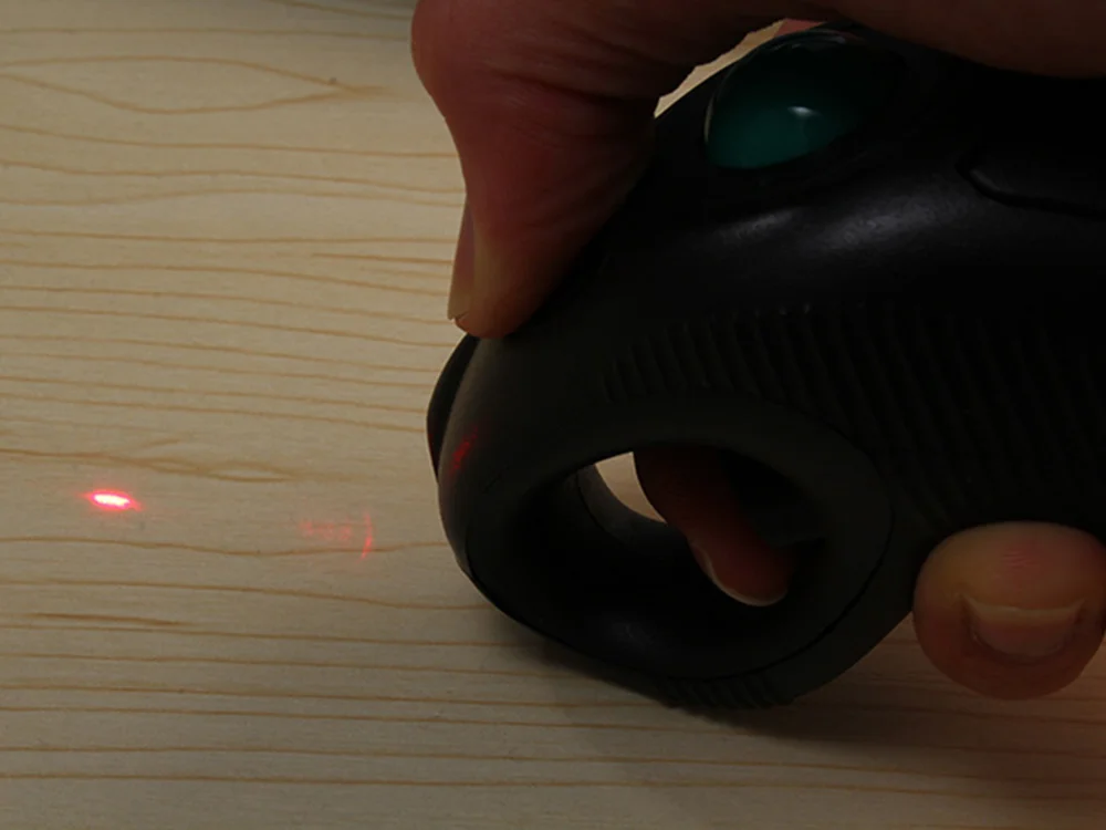 USB Optical Track Ball Wireless Off-Table Use Mouse With Laser Pointer Air Mouse Handheld Trackball Mouse images - 6