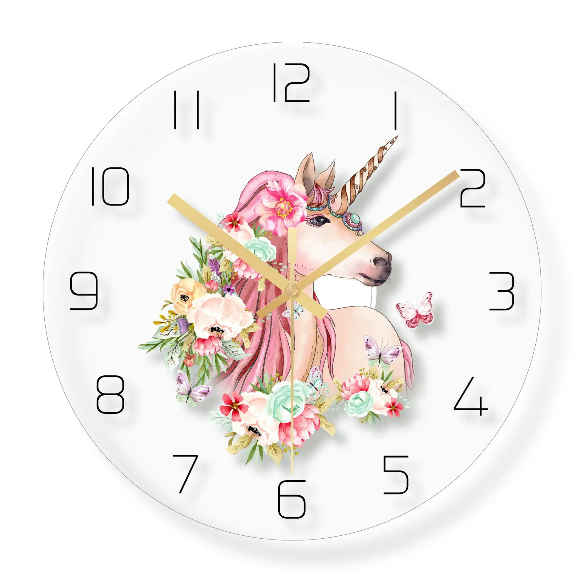 Wall Clock Nordic Household Mute Living Room Bedroom Minimalist Modern Decorative Wall Watch 14 Inch Quartz Round Clocks