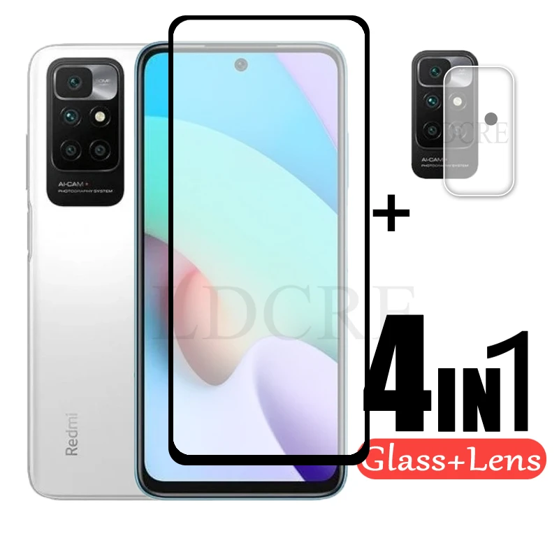 for xiaomi redmi 10 glass tempered full glass for xiaomi redmi 10 screen protector camera film lens for xiaomi redmi 9 9t 9a 9c free global shipping