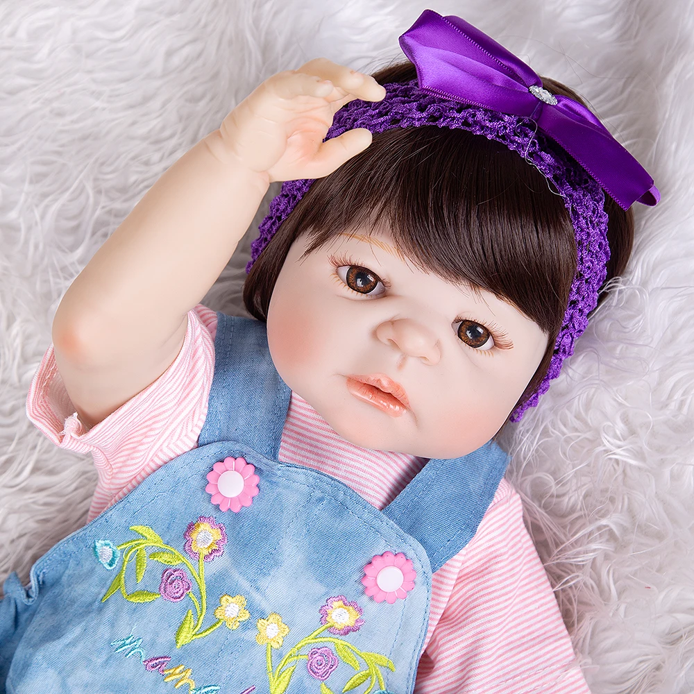 KEIUMI 23 Baby Reborn Silicone Babies Doll Full Vinyl Body Handmade Realistic Newborn For Girl Festival Gifts Playmate ToyS | Игрушки и