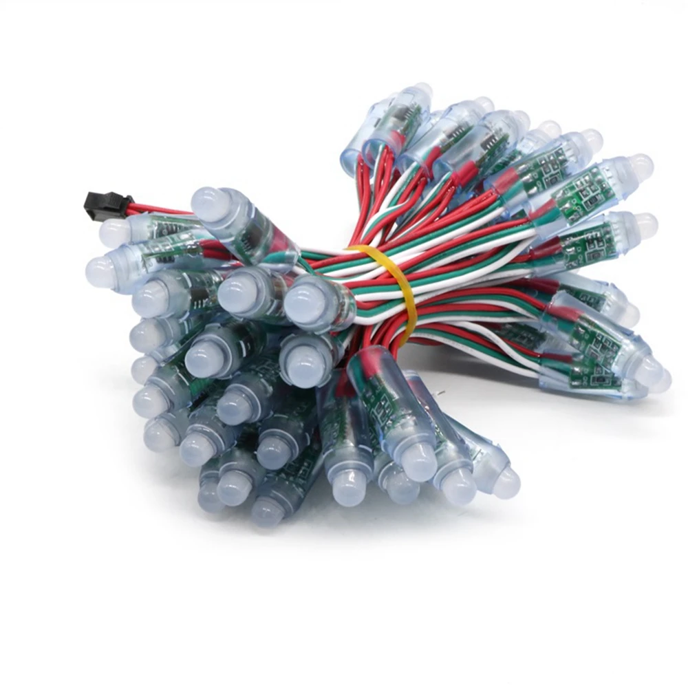 

Рассеянный цифровой светодиодный пиксельный светильник SZYOUMY WS2811 RGB, 12 мм, индивидуально адресуемый круглый светодиодный модуль, 50 шт./компл.,...