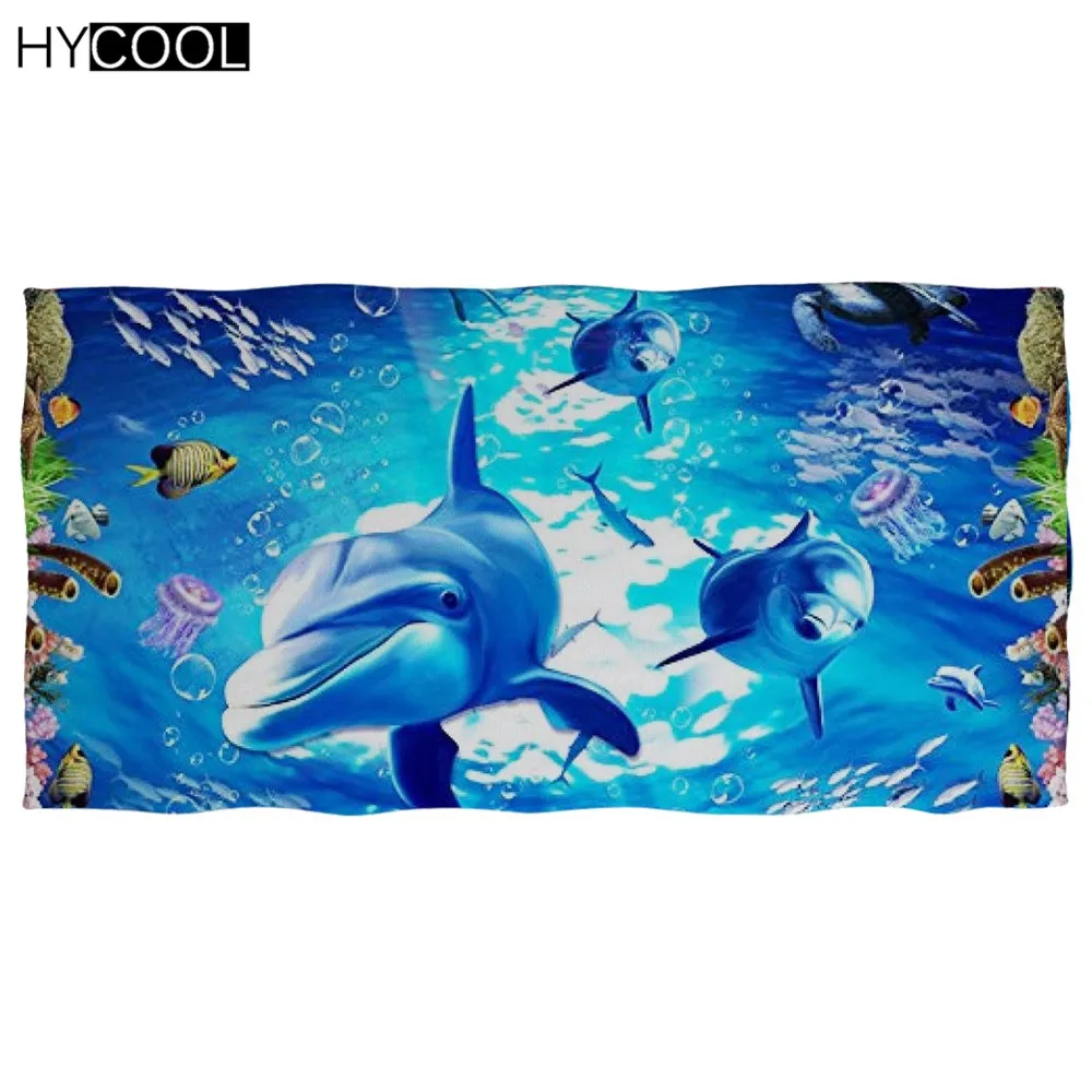 Пляжное полотенце из микрофибры для взрослых и детей повседневное мягкое