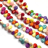 new natural horizontal hole melon seed shape turquoises stone beads for jewelry making diy bracelet necklace accessories