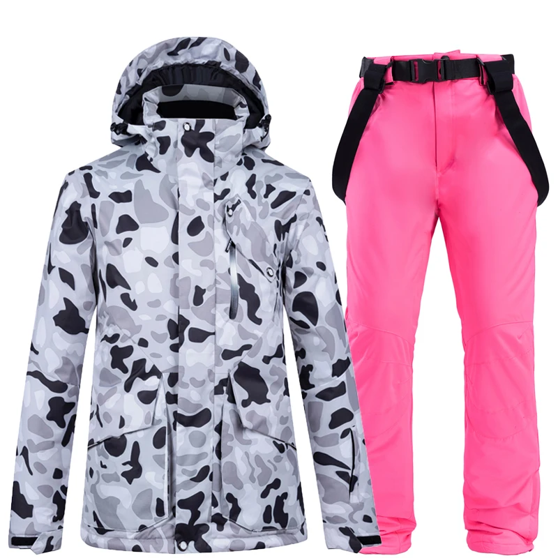 Женские лыжные костюмы новинка куртка и штаны для сноуборда комплекты