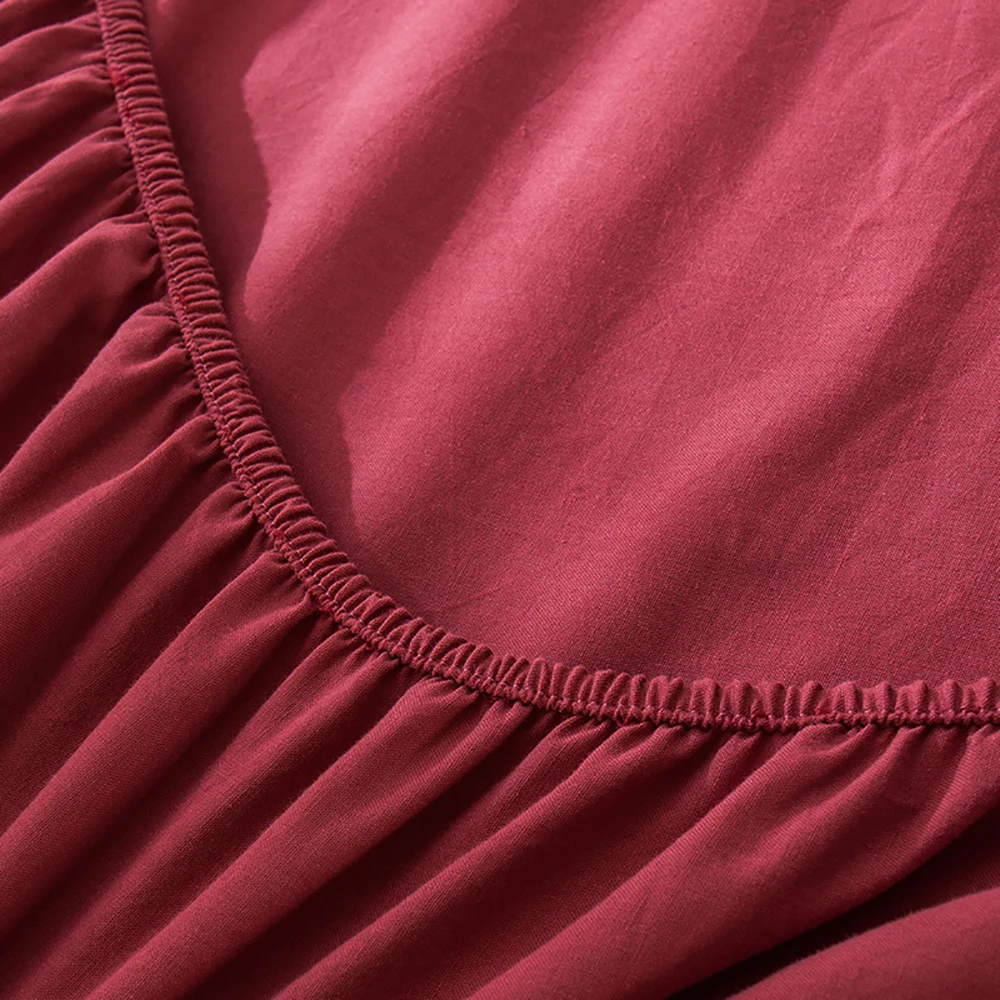 

Super Warm Soft 100% Cotton Elastic Fitted Sheet Quilt Cover Bed Cover 2 Pillow cases Suitable For Queen Size