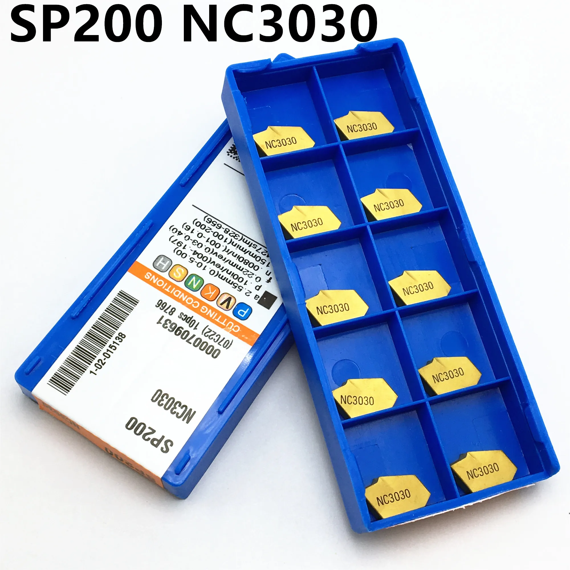 10 шт. твердосплавные пластины для токарного станка SP200 NC3030|Токарный инструмент| |