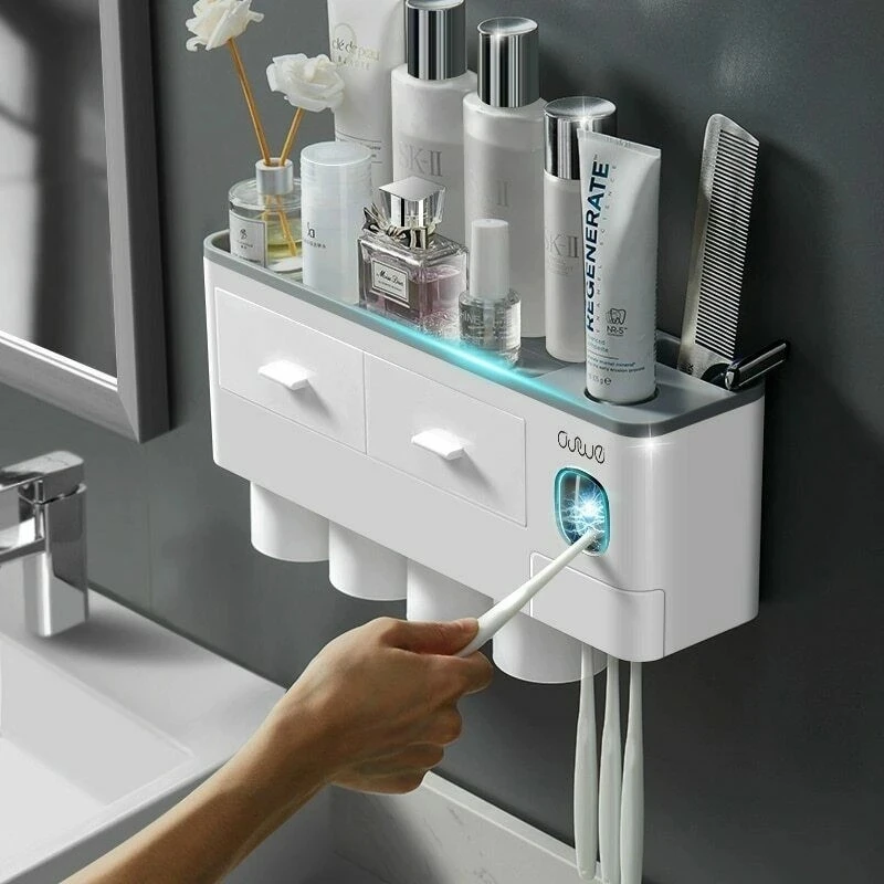 

Настенные автоматические сжималки для зубной пасты, держатели для зубных щеток, диспенсеры для зубной пасты, Товары для ванной бытовые това...