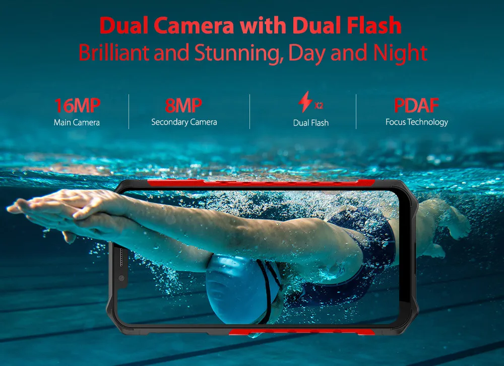 Ulefone Armor 6S Смартфон 6+ 128GB Android 9,0 Helio P70 LTE 5000mAh NFC OTG 6,2 ''две sim-карты мобильный телефон