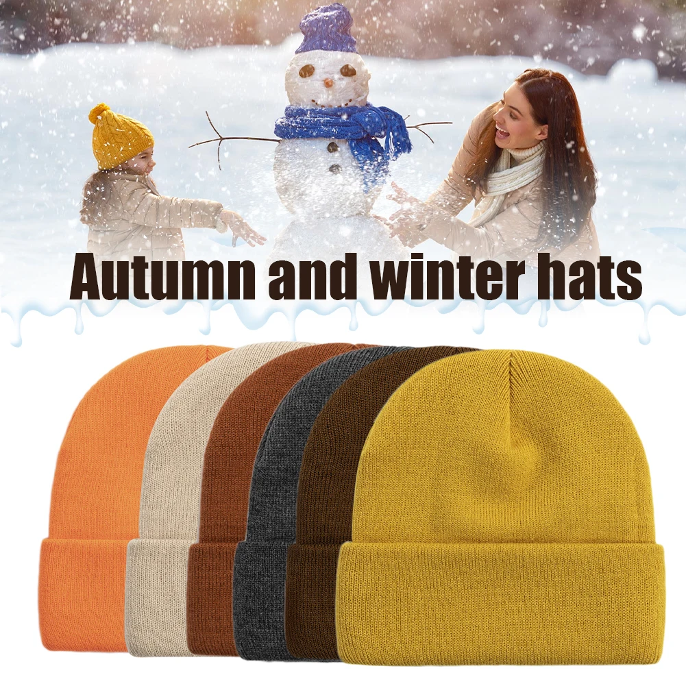 

Winter Beanie Hat Thermal Polar Fleece Stocking Skull Cap Knitted Cap Watch Cap Skiing Running Sports Cap for Men & Women