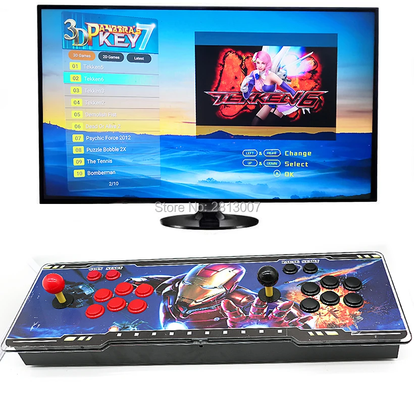 3D Pandora key 7 2650 в 1 аркадная игровая консоль 1920x1080 Full HD 2 игрока аркадная машина Поддержка TF карты, чтобы добавить больше игр - Цвет: G