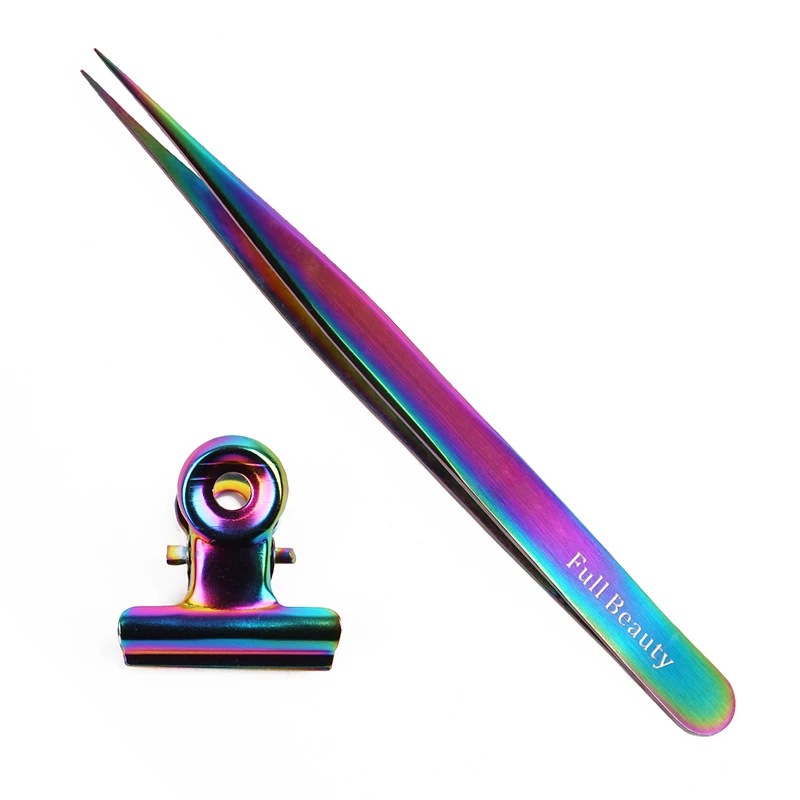 Curve C Nail Pinching Clips French Nail Form Tips Tweezers Stainless Steel Acrylic Nails Extension Pinchers Multi Function Tools