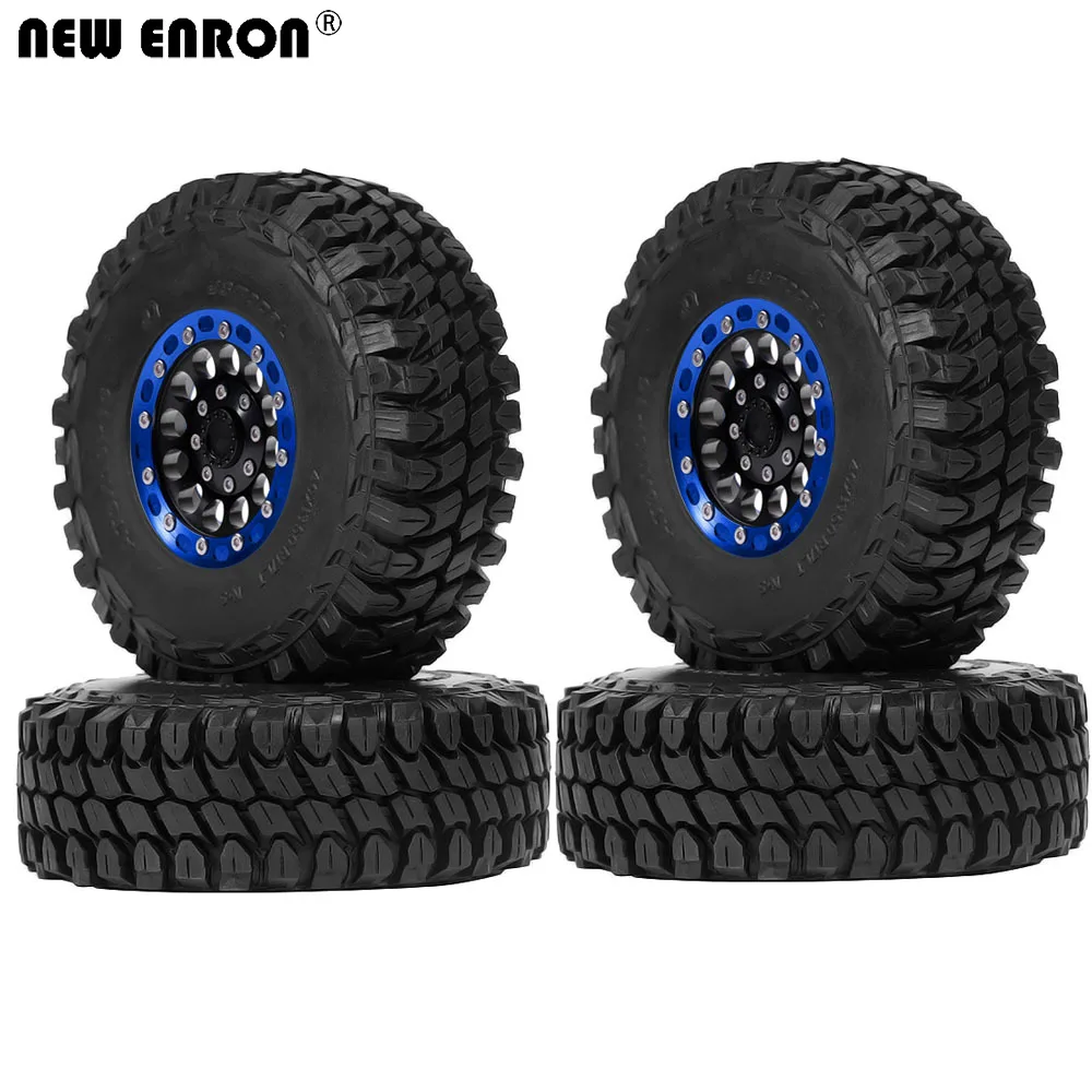 

NEW ENRON 1.9" Metal Beadlock Wheel Rim & 110x38mm Tire 4Pcs for 1:10 RC Crawler Traxxas TRX4 AXIAL D90 SCX10 Tamiya CC01 MST